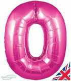 Oaktree 30inch Number 0 Pink - Foil Balloons