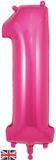 Oaktree 34inch Number 1 Pink - Foil Balloons