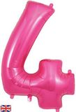 Oaktree 34inch Number 4 Pink - Foil Balloons