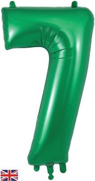 Oaktree 34inch Number 7 Green - Foil Balloons