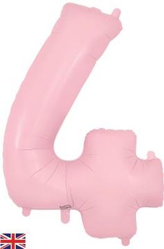 Oaktree 34inch Number 4 Matte Pink - Foil Balloons