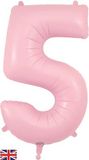 Oaktree 34inch Number 5 Matte Pink - Foil Balloons