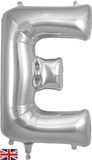 Oaktree 34inch Letter E Silver - Foil Balloons