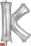 Oaktree 34inch Letter K Silver - Foil Balloons