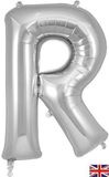 Oaktree 34inch Letter R Silver - Foil Balloons