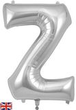 Oaktree 34inch Letter Z Silver - Foil Balloons