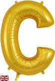 Oaktree 34inch Letter C Gold - Foil Balloons