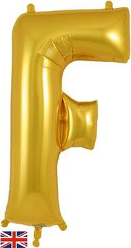 Oaktree 34inch Letter F Gold - Foil Balloons