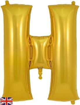 Oaktree 34inch Letter H Gold - Foil Balloons