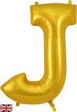 Oaktree 34inch Letter J Gold - Foil Balloons