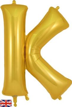 Oaktree 34inch Letter K Gold - Foil Balloons