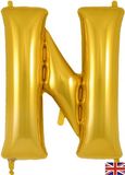 Oaktree 34inch Letter N Gold - Foil Balloons