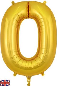 Oaktree 34inch Letter O Gold - Foil Balloons