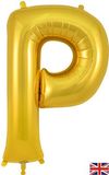 Oaktree 34inch Letter P Gold - Foil Balloons