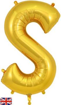 Oaktree 34inch Letter S Gold - Foil Balloons