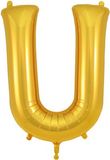 Oaktree 34inch Letter U Gold - Foil Balloons