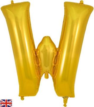 Oaktree 34inch Letter W Gold - Foil Balloons