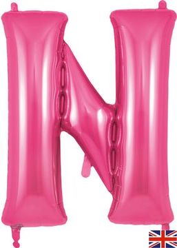 Oaktree 34inch Letter N Pink - Foil Balloons