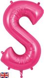 Oaktree 34inch Letter S Pink - Foil Balloons