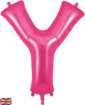 Oaktree 34inch Letter Y Pink - Foil Balloons