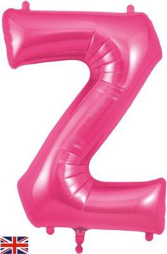 Oaktree 34inch Letter Z Pink - Foil Balloons