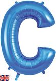 Oaktree 34inch Letter C Blue - Foil Balloons