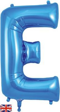 Oaktree 34inch Letter E Blue - Foil Balloons