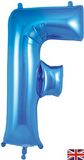 Oaktree 34inch Letter F Blue - Foil Balloons