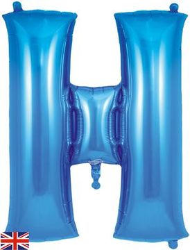 Oaktree 34inch Letter H Blue - Foil Balloons