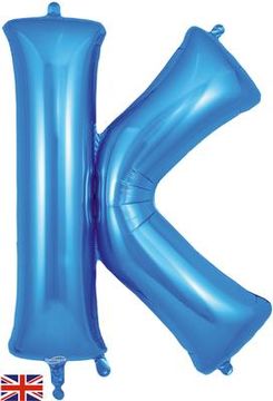 Oaktree 34inch Letter K Blue - Foil Balloons