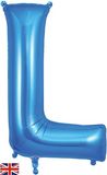 Oaktree 34inch Letter L Blue - Foil Balloons