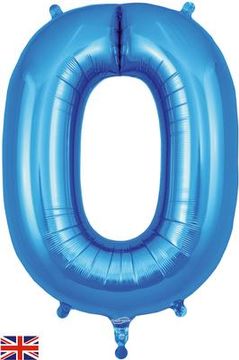 Oaktree 34inch Letter O Blue - Foil Balloons