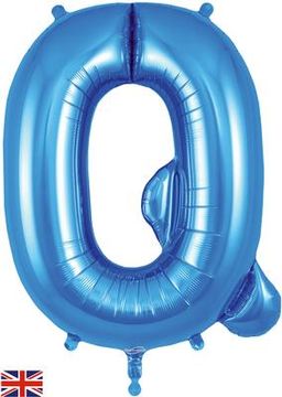 Oaktree 34inch Letter Q Blue - Foil Balloons