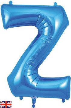 Oaktree 34inch Letter Z Blue - Foil Balloons