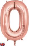 Oaktree 34inch Letter O Rose Gold - Foil Balloons