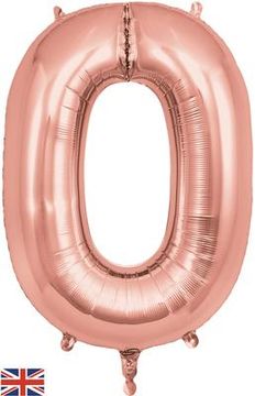 Oaktree 34inch Letter O Rose Gold - Foil Balloons