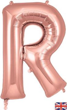 Oaktree 34inch Letter R Rose Gold - Foil Balloons