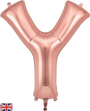 Oaktree 34inch Letter Y Rose Gold - Foil Balloons