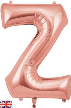 Oaktree 34inch Letter Z Rose Gold - Foil Balloons