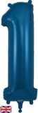 Oaktree 34inch Number 1 Navy Blue - Foil Balloons