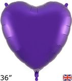 Oaktree 36inch Purple Heart Packaged - Foil Balloons