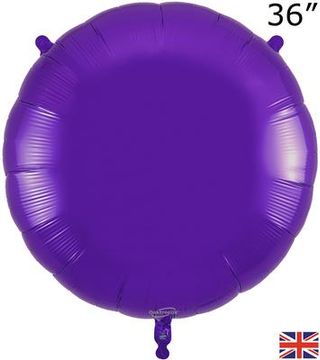 Oaktree 36inch Purple Round Packaged - Foil Balloons