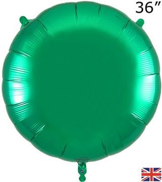 Oaktree 36inch Green Round Packaged - Foil Balloons