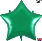 Oaktree 36inch Green Star Packaged - Foil Balloons