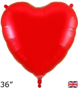 Oaktree 36inch Red Heart Packaged - Foil Balloons