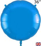 Oaktree 36inch Blue Round Packaged - Foil Balloons