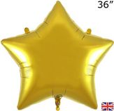Oaktree 36inch Gold Star Packaged - Foil Balloons