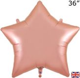 Oaktree 36inch Rose Gold Star Packaged - Foil Balloons