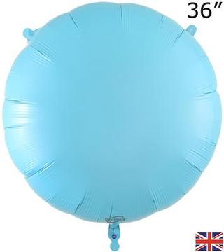 Oaktree 36inch Matte Blue Round Packaged - Foil Balloons