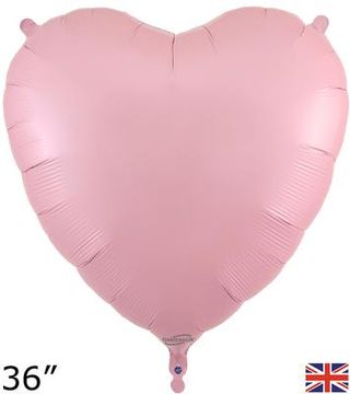 Oaktree 36inch Matte Pink Heart Packaged - Foil Balloons